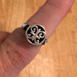 Sterling reversible ring onyx